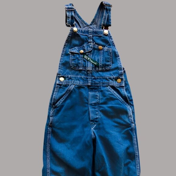 Blue Denim Vintage Overalls: 4T - Picture 1 of 7